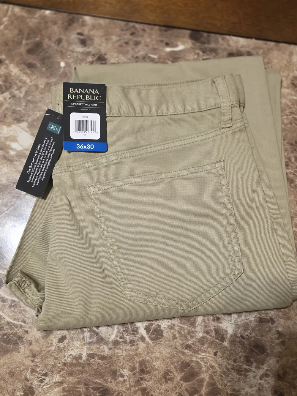 Banana Republic Men’s 5-Pocket Twill Pant - Tan